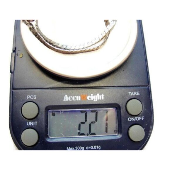 7" Bracelet Sterling Silver 925 Patina Grams 2.21 Vintage - Picture 5 of 5